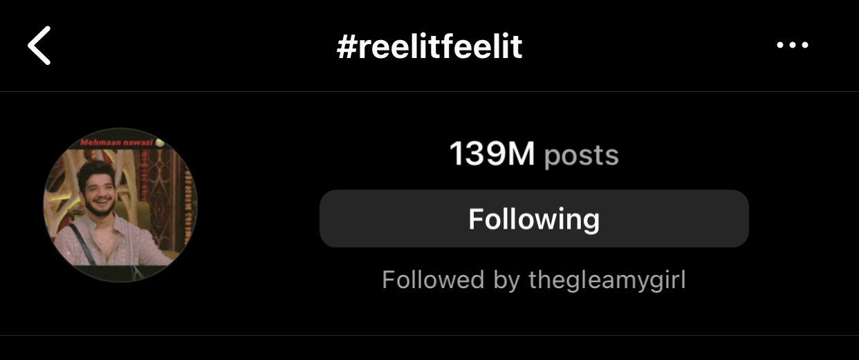 #ReelItFeel It is all about genuine emotions on Instagram. It's a powerful way to share moments that deeply resonate with your audience. The high engagement rate is evident with a whopping 139 million posts using this hashtag.     