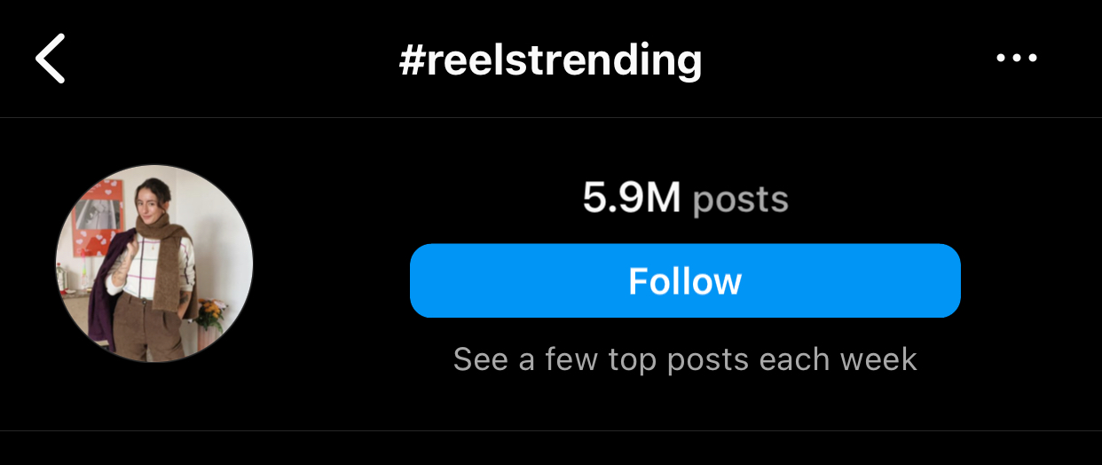 This hashtag has 5.9 million Posts. It is used to increase the reach of the reel. By using this hashtag, creators aim to align their videos with popular trends, increasing visibility and engagement.