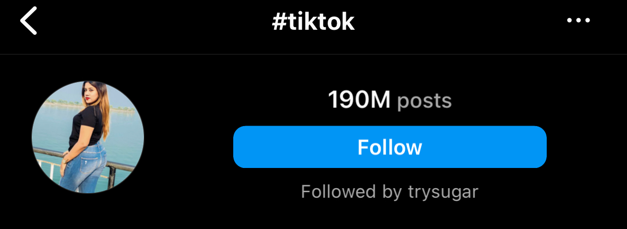 #TikTok is the passport to short-form video creativity. By using this hashtag, creators on Instagram connect with the global TikTok community, showcasing their engaging content to a broader audience. 