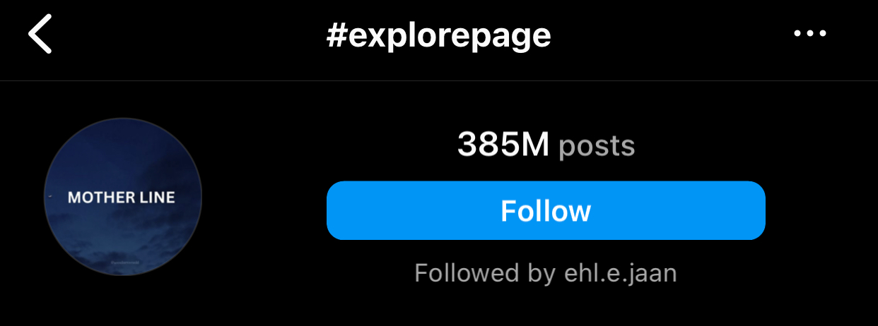 This hashtag is used to increase discoverability. It has 385 million posts as a strategy to enhance discoverability and engage with users exploring diverse content on Instagram. You can also use it to increase your reach.
