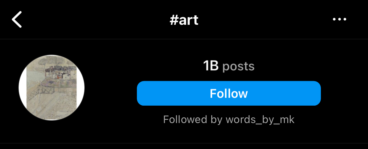 It is a hashtag that encompasses a wide range of creative expressions, from visual arts to crafts and beyond. There are 1 billion posts with this hashtag. You can use it for artistic content.       