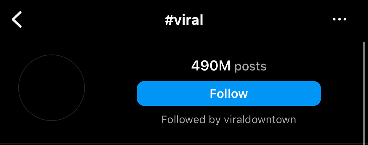 It is a dynamic Instagram hashtag synonymous with content that has the potential to rapidly spread across the platform. It has 490 million posts. You can use it to make your content go viral or to appear in viral feeds.  